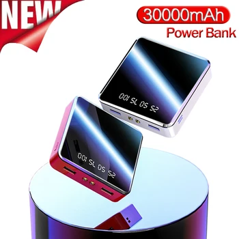 電源銀行30000mahスリムusb powerbank大容量携帯電話の外部バッテリー充電器iphoneサムスンS8 S9