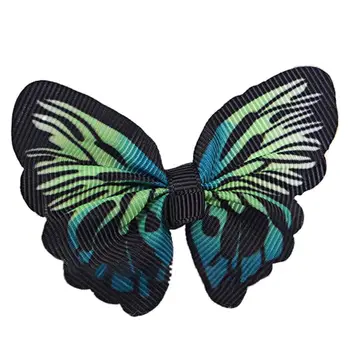 

10Pcs Grosgrain Ribbon Butterfly Bow Ties Patch Applique for DIY Brooch Hairpin 449F