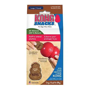 

KONG – Snacks – Natürliche Hundesnacks – Leber – Groß (Ideal für KONG Classic aus Kautschuk)