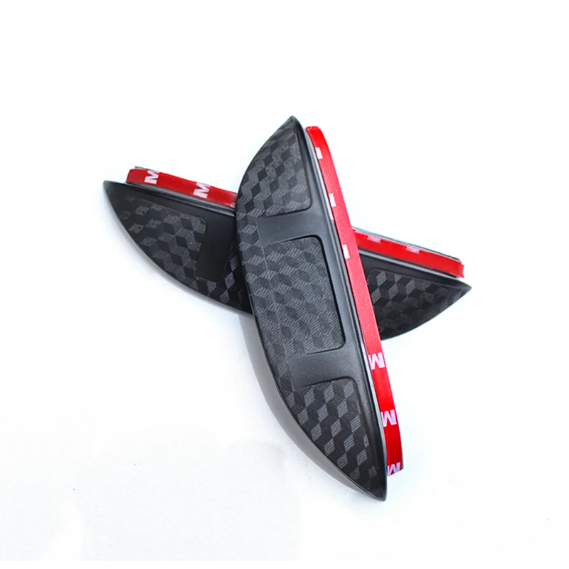 

QHCP Rainproof Rain Guard Plastic Side Wing Rearview Mirror Eyebrow Shield Protector Sun Visor Shade 1Pair For Toyota Camry 2018