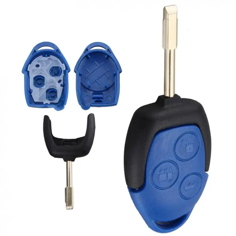 

3 Buttons Car Key Fob Case Shell Replacement Remote Cover Fit for For-Ford Transit 2005 - 2015