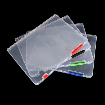 

3Colors A4 Transparent Storage Box Clear Plastic Document Paper Filling Case File PP Office Organizer Invisible Storage Cases
