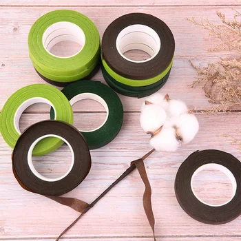 

30 Yard Flower Paper Tape for Bouquet DIY Wrapping Material Buttonhole Artificial Flowers Garland Tape Fixed Florist Accessories