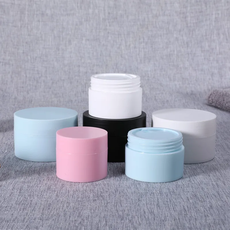 

10Pcs 50g Empty Sample Container with Lids Cosmetic Jars Matte refillable bottle for Face Cream Lip Balm Containers