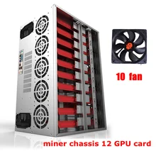 mining rig case Frame GPU ATX chassis 12 Graphics Card Ethereum miner Bitcoin horizontal computer server machine chassis