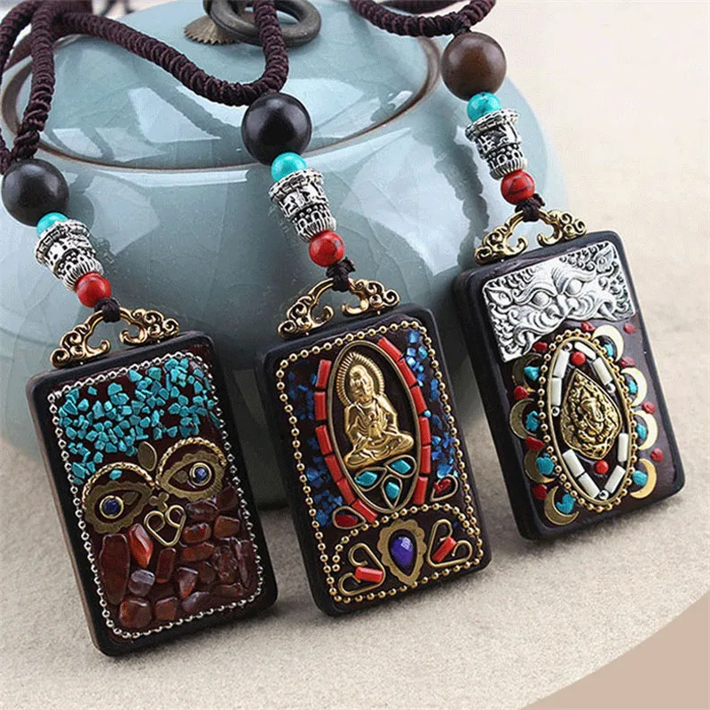 Новинка 2021 винтажные подвески и ожерелья в этническом стиле с Буддой слоном