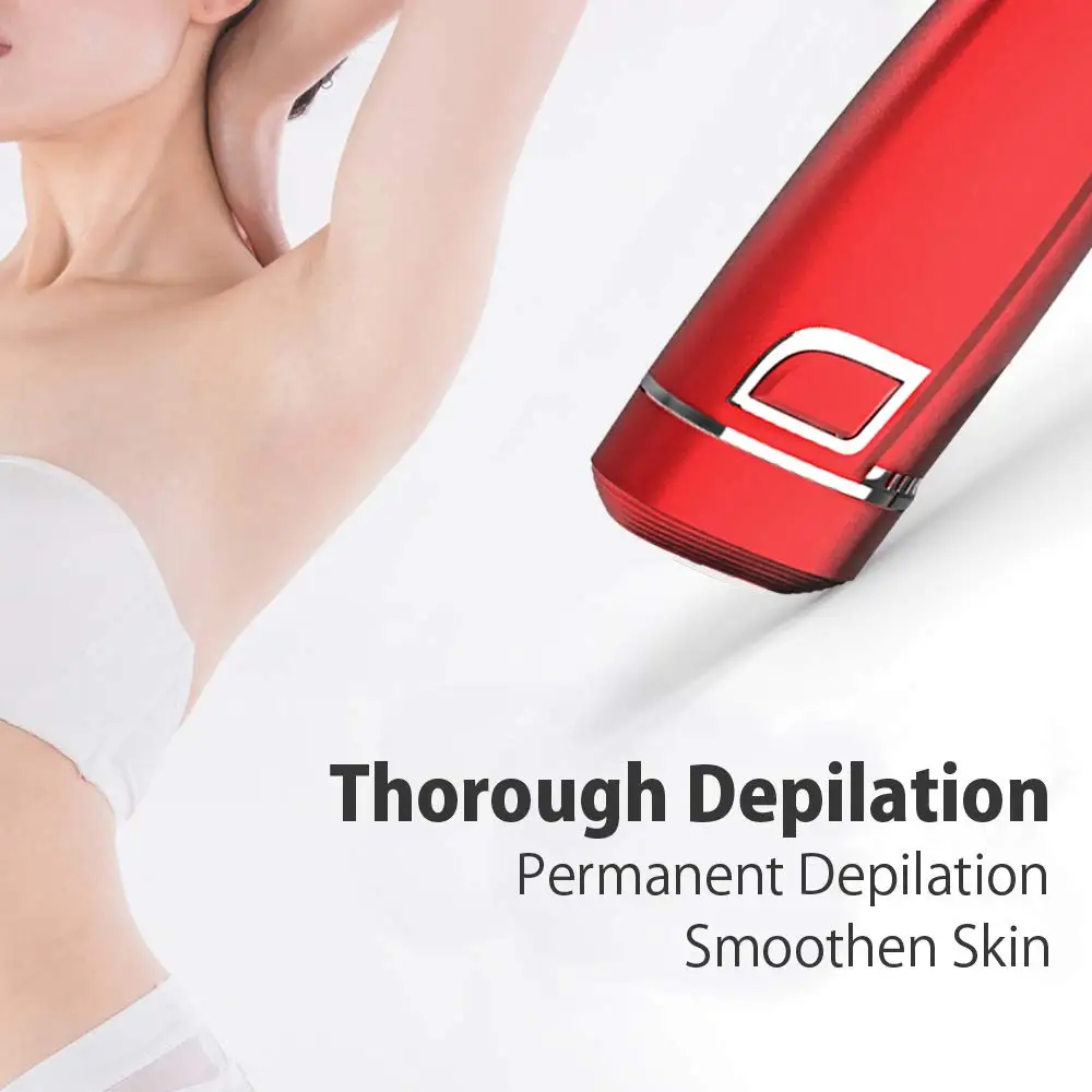 Fasiz Elegant Red Hair Removal Women Permanent Laser IPL Home Hair Remover Bikini Electric 450000 Flashes Epilator With Kit (3)