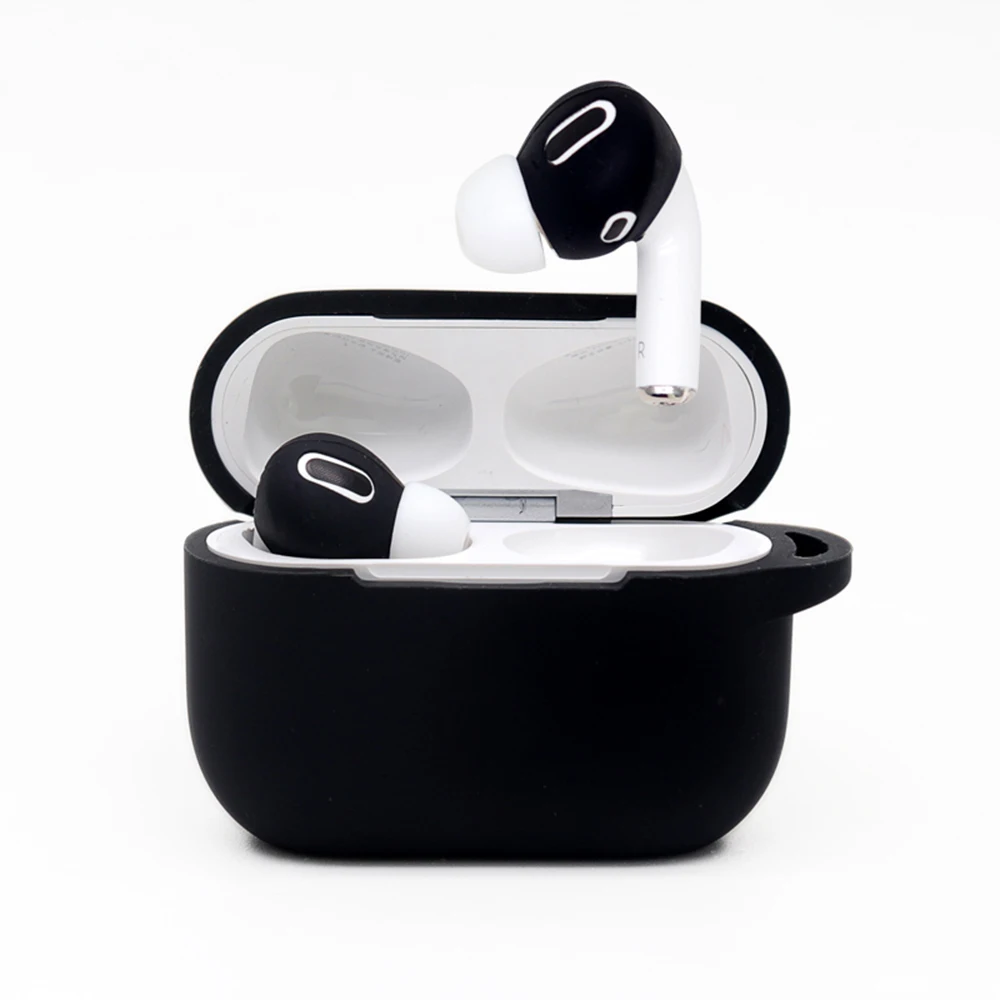 Силиконовый чехол для наушников Airpods Pro мягкий ультратонкий Противоскользящий