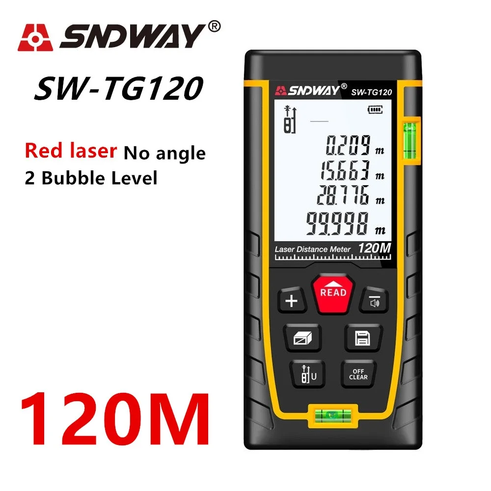 Sndway Laser Rangefinder Distance Meter 120m 100m 70m50m Digital Electronic Roulette Trena Laser Tape Measure Ruler Range Finder Sndway Laser Rangefinder Distance Meter 120m 100m 70m50m Digital Electronic Roulette Trena Laser Tape Measure Ruler Range Finder