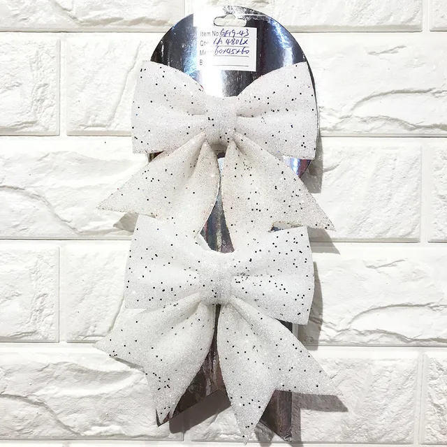 トップ Bjxy Extra Large Bows Christmas Tree Sparkle Bowknot Charms