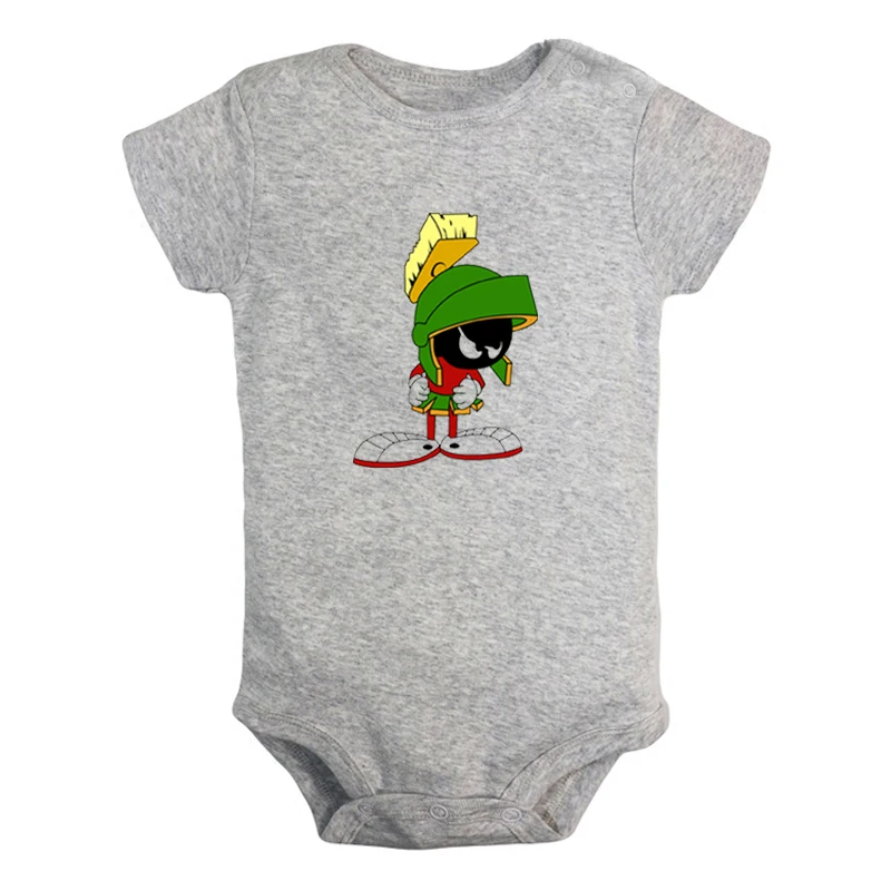 Marvin the Martian/забавные комплекты для новорожденных мальчиков и девочек с изображением героев мультфильма «Мир Уэйнов»; комбинезон с принтом; боди для младенцев - Цвет: JcBaby1351GD
