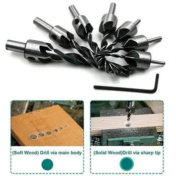 

Countersink Drill Bit Chamfer Positioner Reaming Hexagonal Wrench Tool