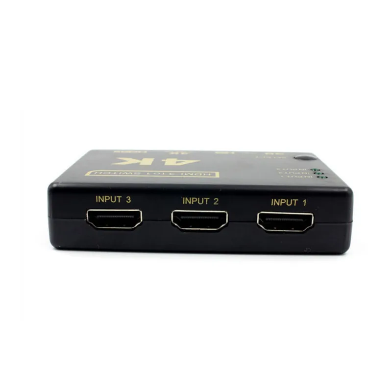 Мини HDMI переключатель усилителя, 3 порта 4K* 2K 1080P коммутатор разветвитель коробка Ultra HD для DVD HDTV Xbox PS3 PS4 с пультом дистанционного управления