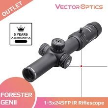 1-5x24SFP GenII Lens Riflescope Vector Optics Forester Hunting Rifle Scope Illumination Optical Gun Scope Sight