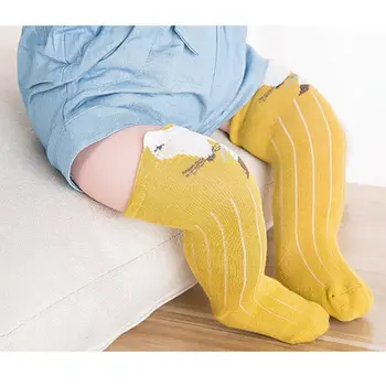 

New Kids Socks Toddlers Girls Big Bow Knee High Long Soft Cotton Lace baby Socks Kids kniekousen meisje Dropshipping