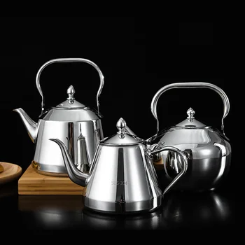 

stainless steel tea pot with tea strainer teapot with tea infuser teaware sets tea kettle infuser teapot WF1107