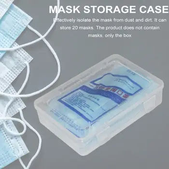 

Disposable Mask Storage Case Anti-dust Facial Mask Box Dustproof Mask Container Wipes Wet Tissue Paper Storing Box