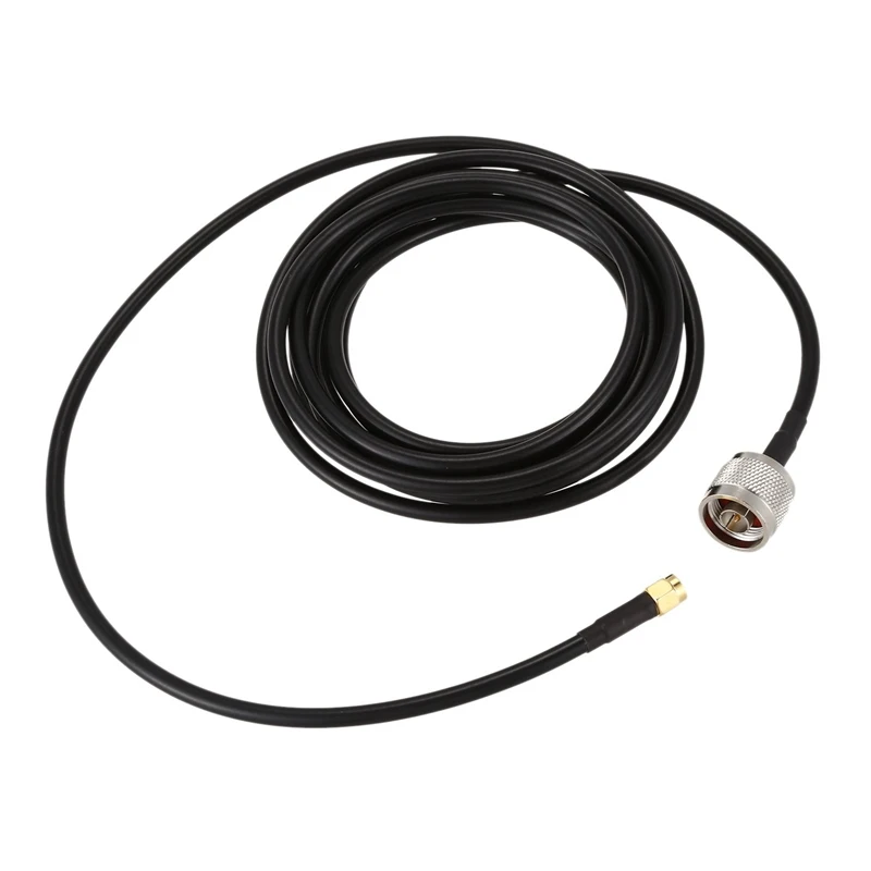 3m/10ft N male to RP-SMA plug(female in) Pigtail Cable RG58 for wifi antenna Gold