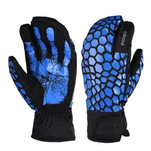 Лыжные перчатки для мужчин и женщин водонепроницаемые ветрозащитные зимние перчатки для катания на сноуборде и лыжах для мальчиков и девочек с сенсорным экраном для улицы снежные рукавицы