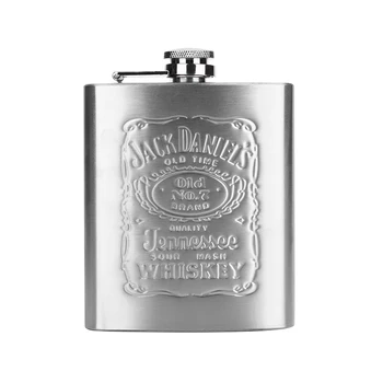 

Stainless Steel hip flask Portable 7 oz Pocket Engraved Wine Drink Pot Alcohol Whiskey Vodka flagon