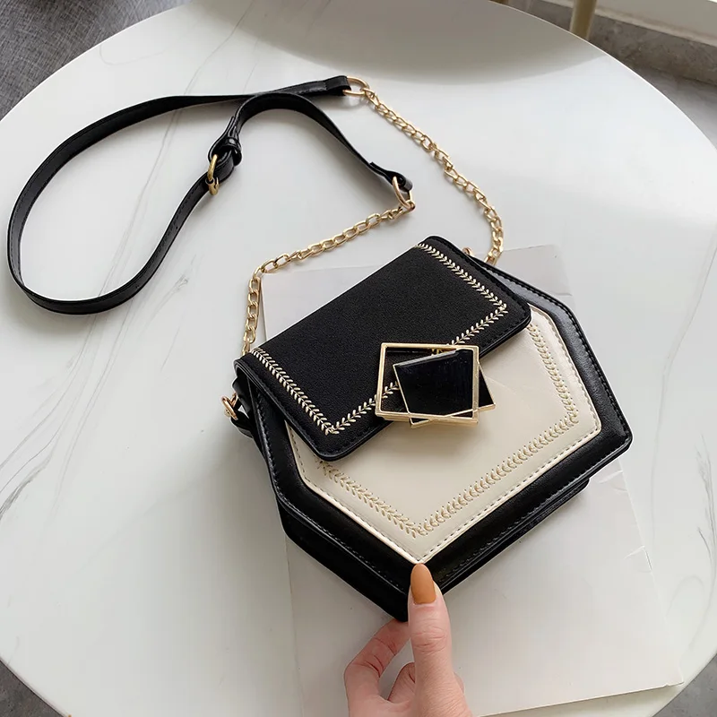 

Bags for Women 2019 Small Chain Shoulder Messenger Bag Female Scrub PU Leather CrossbodyTravel Handbags and Purses Evening Bags