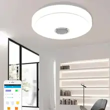 Современные светодиодные потолочные лампы home Lighting 30 Вт приложение Bluetooth музыкальный светильник для спальни умный потолочный светильник