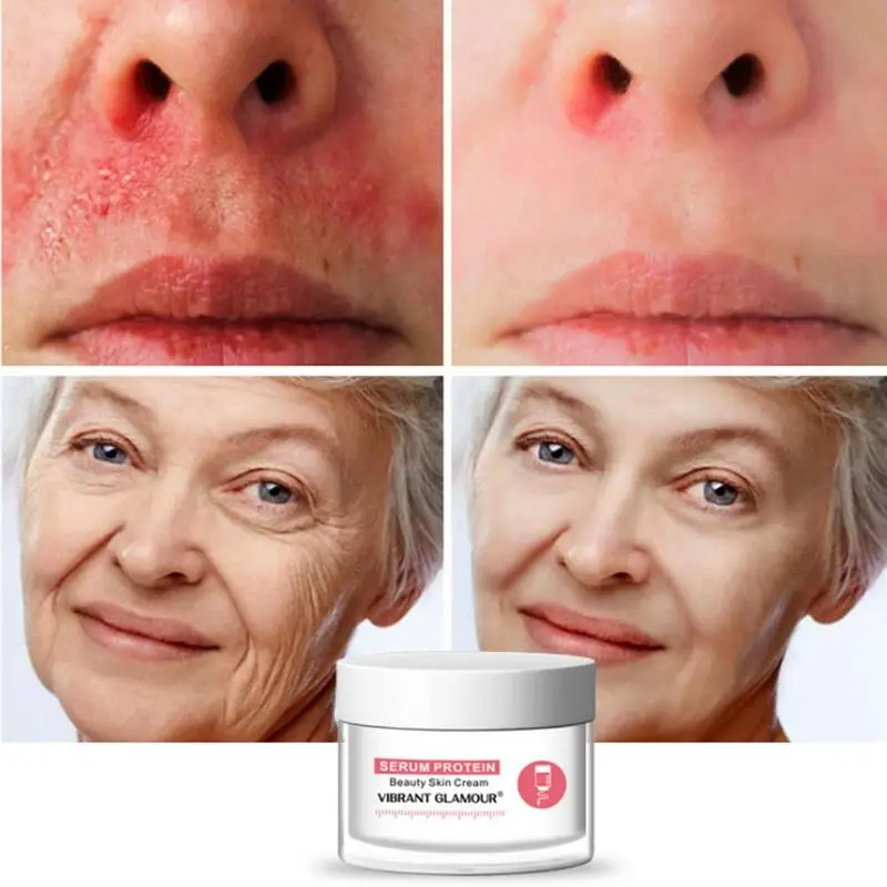 

Vibrant Glamour Serum Protein Repair Face Cream Anti-wrinkle Reduce Red Blood Anti-allergy Deep Hydration Moisturizing Skin Care