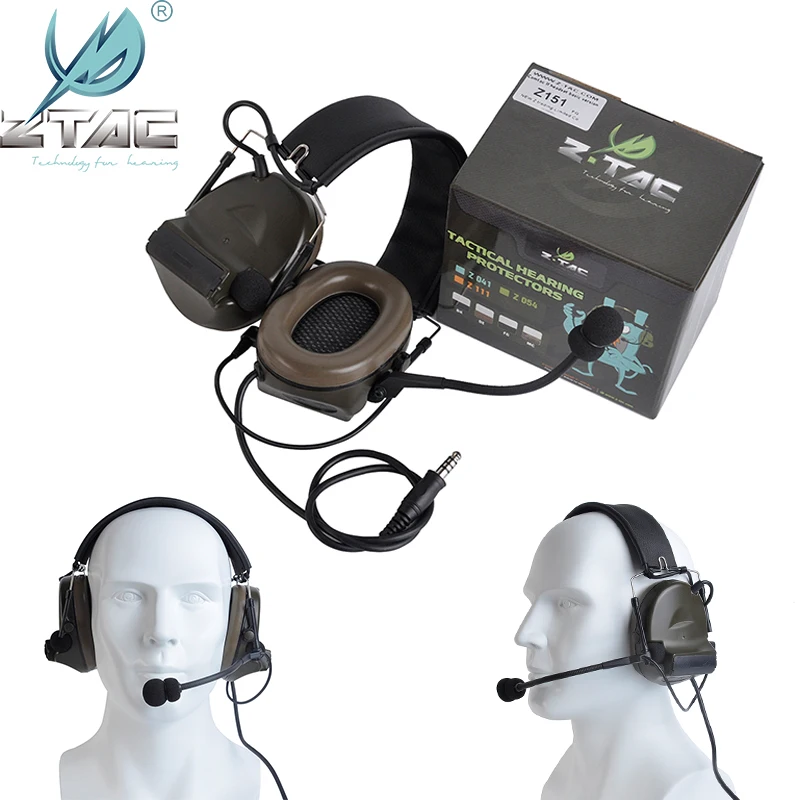 

Z-tac Element Comtac 2/II Peltor Active Headphones No Noise Reduction Function Airsoft Tactical Accessories Hunting Headset Z151