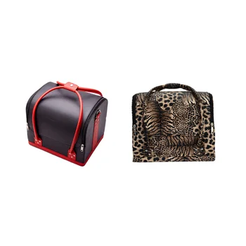 

PU Cosmetic Storage Bag Multi-Layer Cosmetic Tissue Large-Capacity Portable Cosmetic Case