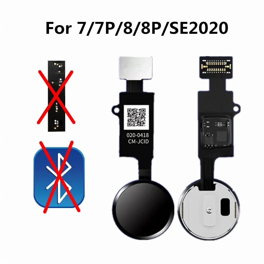 JC New 6th Generation Universal Home Button Flex Fit For iPhone 7 8 Plus SE 2020 Back Return Function No Touch ID Bluetooth