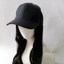 Ручная работа длинные волосы бейсболка Регулируемый бейсболка кепка для женщин 164