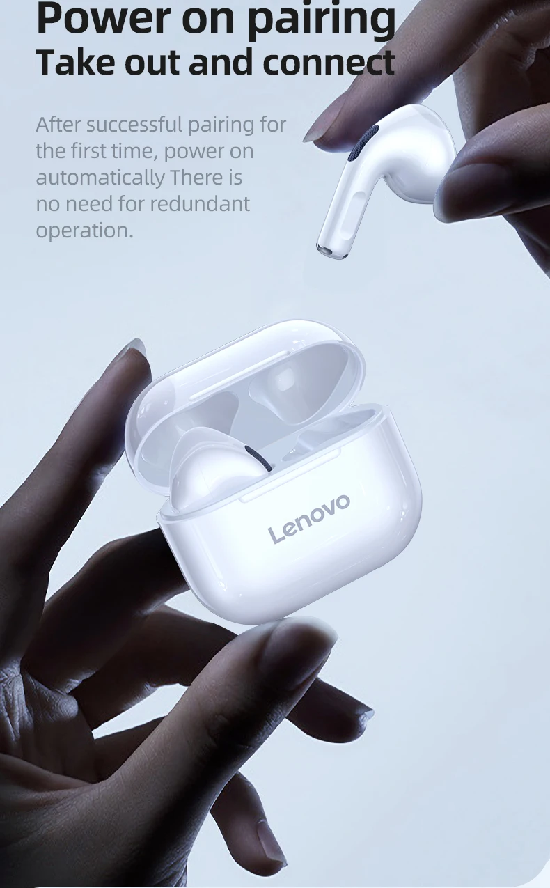 wireless bluetooth earbuds NEW Original Lenovo LP40 TWS Wireless Earphone Bluetooth 5.0 Dual Stereo Noise Reduction Bass Touch Control Long Standby 300mAH best earphones