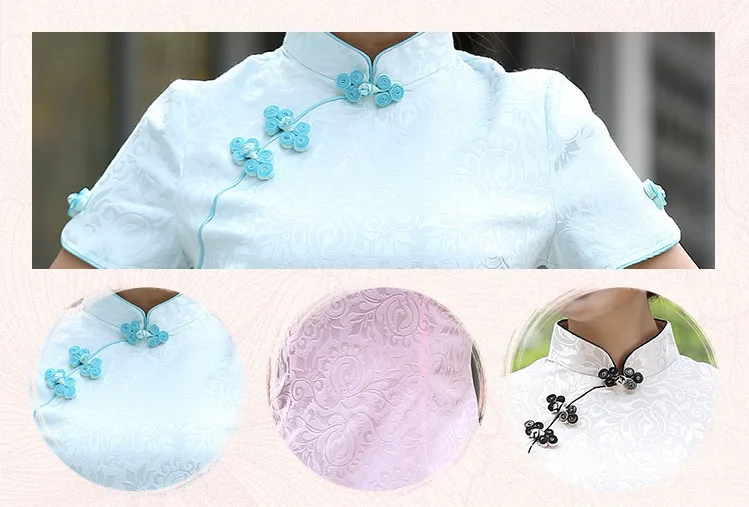 Sheng Coco Black China Blouse Women Traditional Chinese Shirt Clothing Chinese Jacquard Cotton Cheongsam Shirt Flower Buckle Top