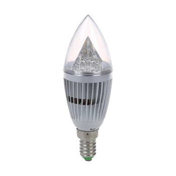 

Candle Lamp Bulb E14 8W 110V-240V Warm white silver shell
