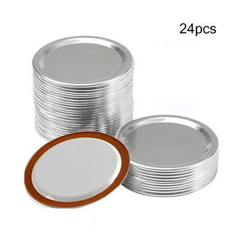 

Usefor Regular Mouth Mason Cans Leak-Proof Storage Bottles 24 Tinplate Can Lids Can Lids Split Can Lids Wide Mouth Can Lids 70mm