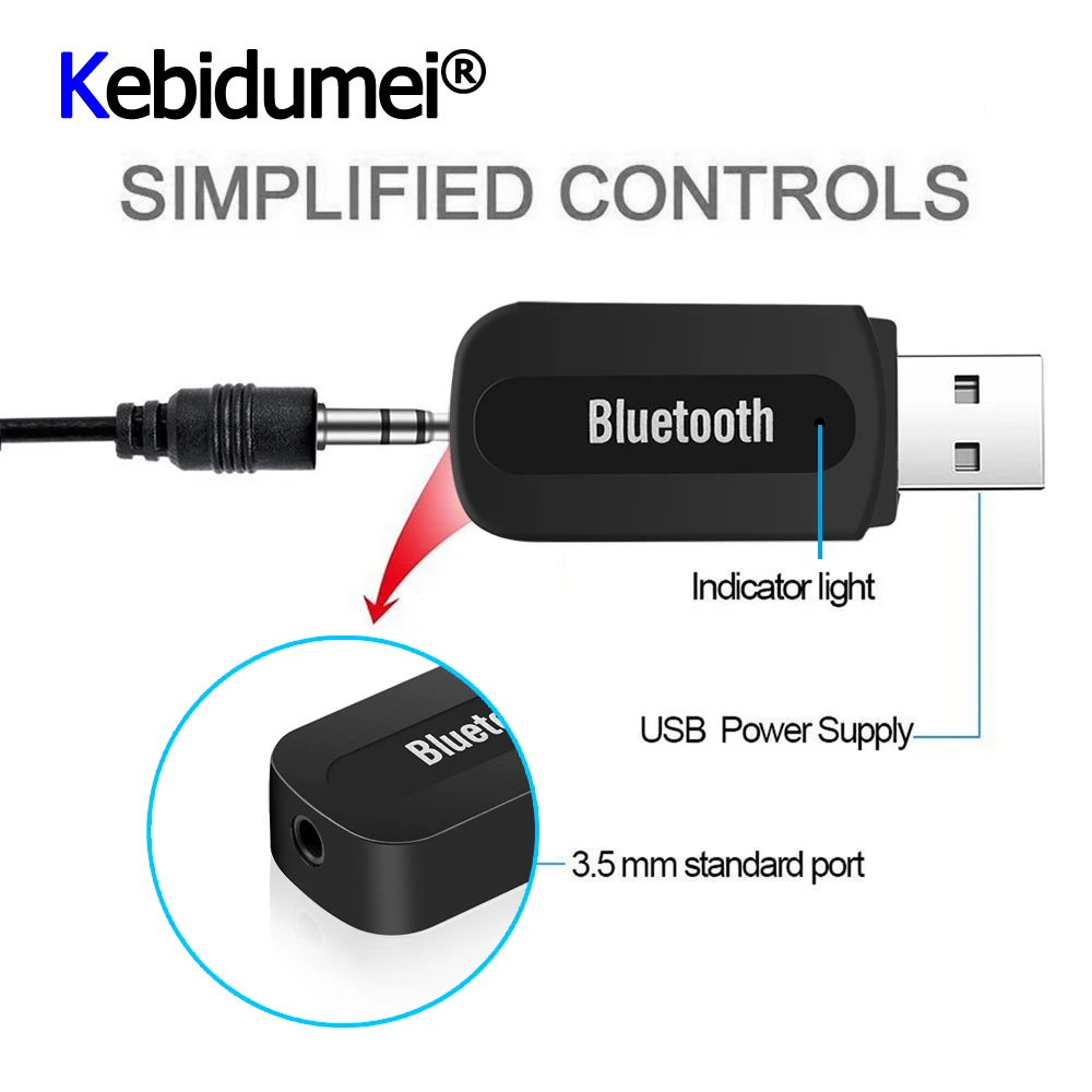 Bluetooth-адаптер для музыкального аудиоприемника kebidumei 3 5 мм | Электроника