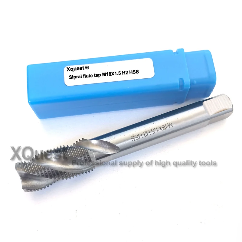 XQuest HSS Spiral Fluted taps M12 M14 M16 M18 M20 M22 M24 M27 M30 Machine Right Hand Fine Thread screw tap M27X1 M30X2 M24X1.5