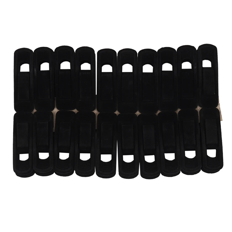 Plastic Flocking Hangers Clips 20 Pack Black Pants Strong Finger Perfect For | Дом и сад