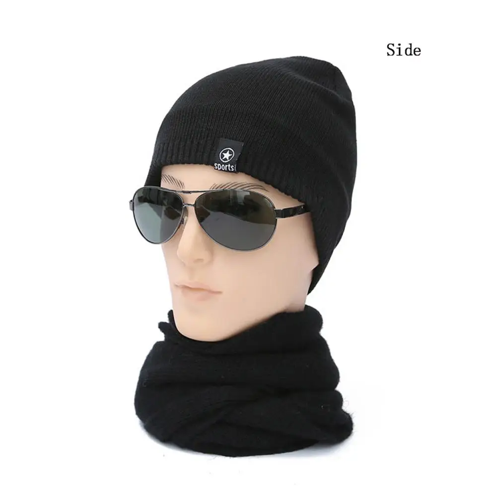 Studyset, шапка, осенняя, вязаная, зимняя, мужская, плотная вязка, шапочка, для улицы, для катания на лыжах, Спортивная, теплая, мужская шапка, шапка с буквами