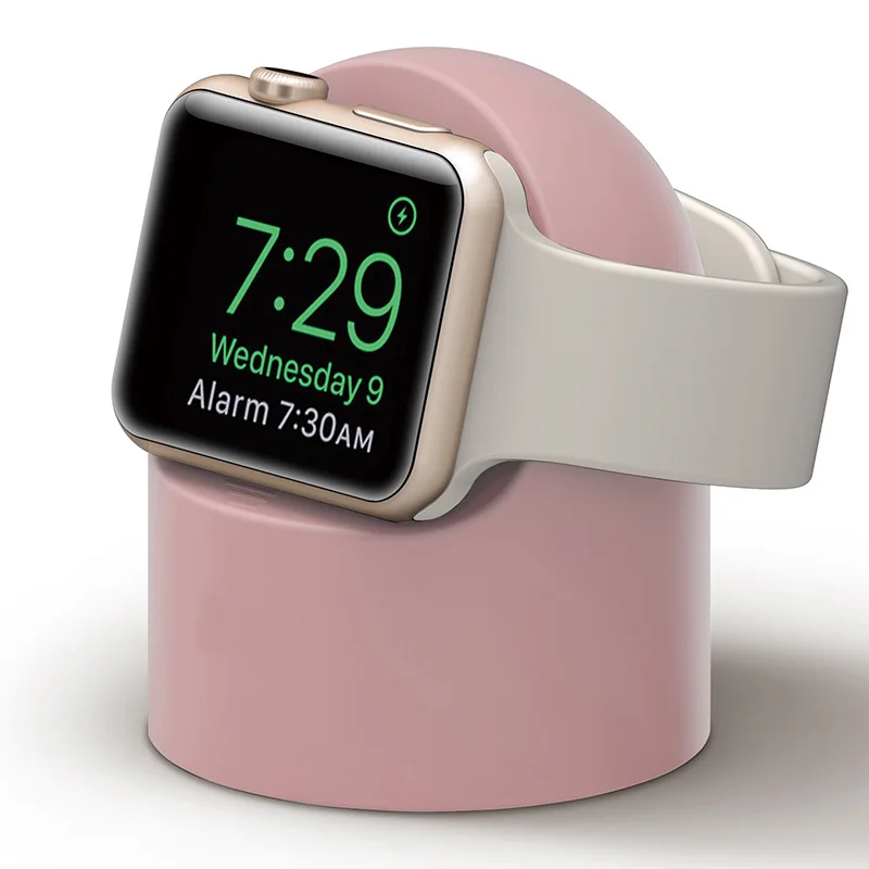 

Fashion Design Smart Watch Stand for Apple Watch Series 4 3 2 1 Watch OS 5 Nightstand Keeper Silicone Home Charging Dock Holder