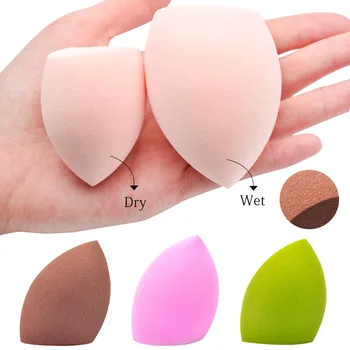 

1pcs Water Drop Shape Cosmetic Puff Makeup Sponge Oblique Cut Surface Liquid Foundation Cream Make Up Tools MZS1016