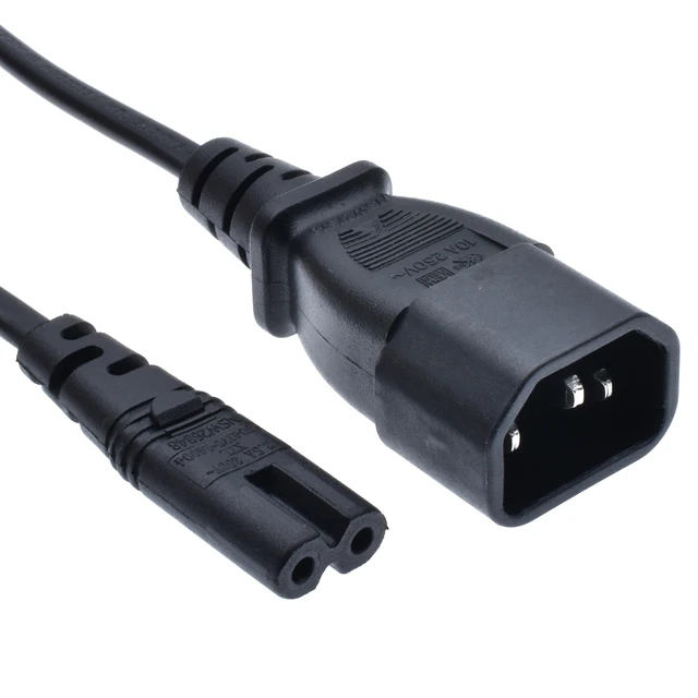 2 Pack C7 to C14 0.3m/1ft 10A 125V IEC 3Pole Male to 2Pole Female Figure 8 Power Adapter,IEC C7 to C14 AC Converter Polarized Adapter for LED TV etc IEC 320 C14 to C7 AC Adapter Cable AAOTOKK 2 Pack C7 to C14 0.3m/1ft 10A 125V IEC 3Pole Male to 2Pole Female Figure 8 Power Adapter,IEC C7 to C14 AC Converter Polarized Adapter for LED TV etc IEC 320 C14 to C7 AC Adapter Cable AAOTOKK