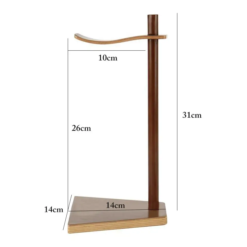 Earphone Bracket Head mounted Innovative Solid Wood Headphone Display Rack Hanger Holder Stand for Headset Earbuds