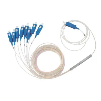 

50pcs Optical Fiber Splitter 1/8 PLC SC/UPC Single mode G657A1 0.9MM free shipping