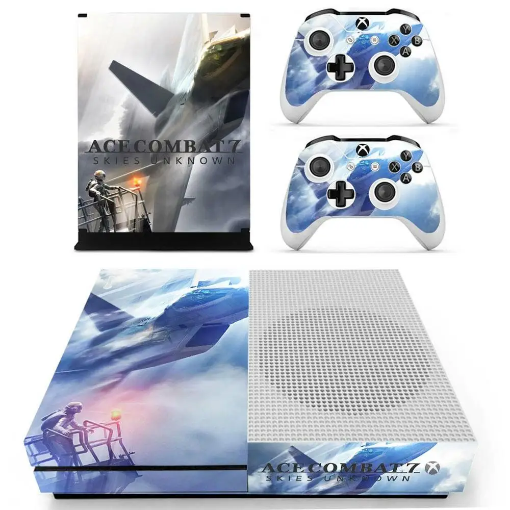 Ace Combat 7 наклейка s для Xbox One S кожа Виниловая Наклейка Pegatina для Xbox one тонкая консоль и два контроллера шкуры
