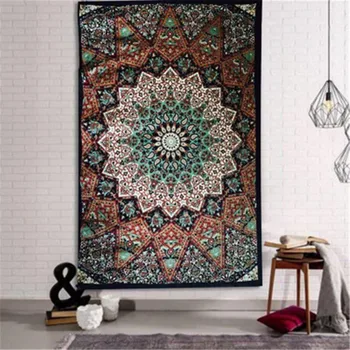 

Indian Mandala Tapestry Wall Hanging Sandy Beach Throw Rug Blanket Camping Tent Travel Mattress Sleeping Pad Mandala Tapestry
