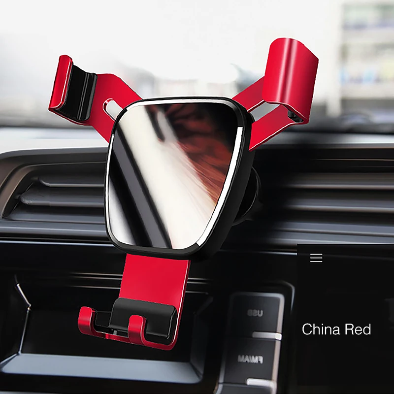 Red Универсальный Автомобильный кронштейн, интеллектуальный gps держатель для мобильного телефона, Гравитационный Автомобильный держатель для мобильного телефона, подходит для iPhone huawei samsung S10 - Цвет: Red