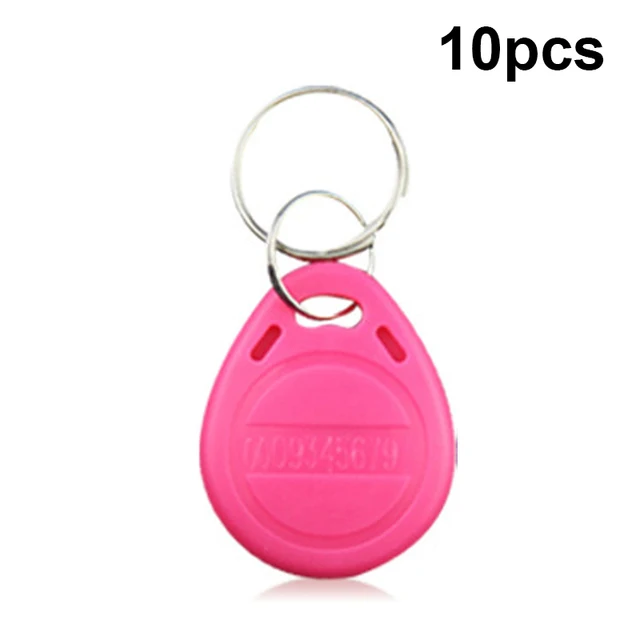 10/100pcs RFID Tag 125Khz Key Copy Rewritable Writable Rewrite RFID  Keyfobs Tag Ring Card Proximity Token Duplicate 9 Colors D 10pcs