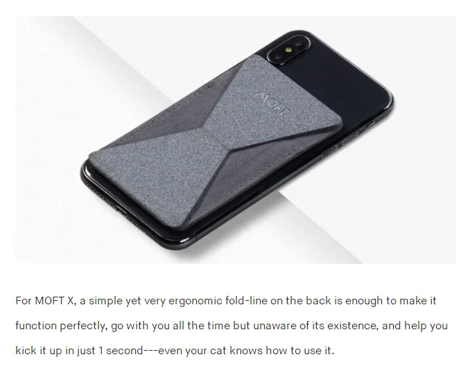 Подходит для MOFT X ультратонкий стелс Apple, держатель для карт, складной портативный автомобильный Настольный держатель для карт