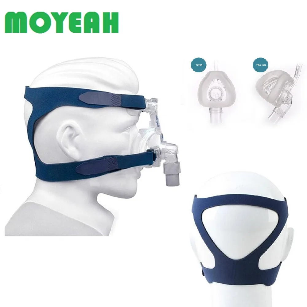 

MOYEAH Sleep Apnea Cpap Nasal Mask with Headgear Cushion Silicone Pad For CPAP APAP BPAP Machine Anti Snoring Treatment Solution